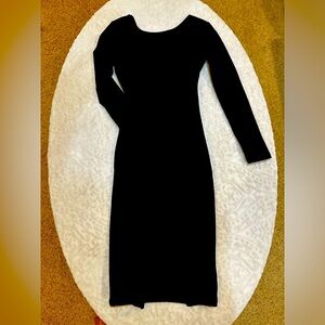 Lulus Va Va Voom Black Backless Midi Dress